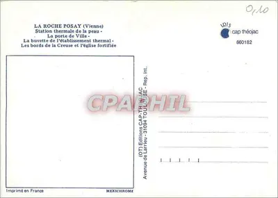 La Roche-Posay — stazione termale per la pelle — Edizioni CAP-TH — Verso