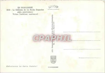 Zamek La Roche-Bagnoles — styl renesansowy — IRIS — Rewers