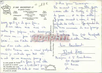 Rochefort — Pamiątka z Rochefort — Wydawca Éclat — Rewers