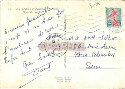 Les Sables-d'Olonne — Efekt fal — Wydawnictwo Caby — Rewers