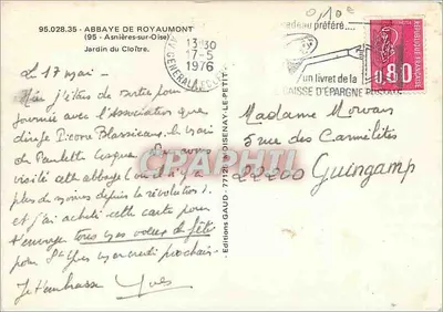 Abbaye de Royaumont — Ogród Klasztorny — Wydawnictwo Gauday, 77121 Boissey-le-Petit — Rewers