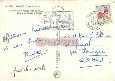 Przystań La Gironde w Royan — Wydawnictwo Elcée, nr 4204 — Rewers