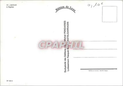 Royan — Kerk — Luxeuitgave, Michel Castelsarrasin — Achterkant