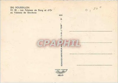 Le Scogliere del Sangue e dell' Oro — Roussillon — editore CIM — Verso