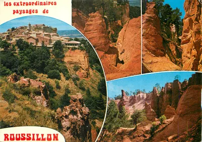 Os extraordinários paisagens de Roussillon — Edições J. Cellard, n° B. 1241