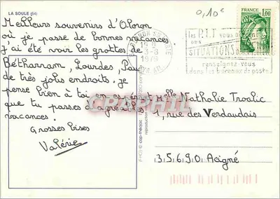 La Soule — Chalets d'Iraty, Gorges de Kakouetta, Pont d'Holcarte, Larrau, Tar dets — wydawca nieznany — Rewers