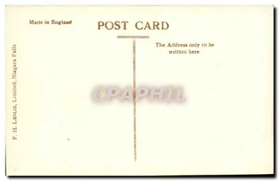 Cascata do Niagara — vista geral — Rotary Photo, E.C., n° M. 7 — Verso