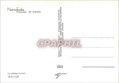Castello di Dieppe — notte — Edizioni IRIS — Verso