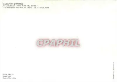 Cathé Waller — Rêve d'infini — Galerie Naïfs et Primitifs, n° CW 27 — Rewers