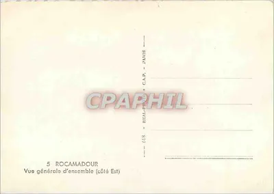 Rocamadour — Ogólny widok (strona wschodnia) — C.A.P. Paris — Rewers