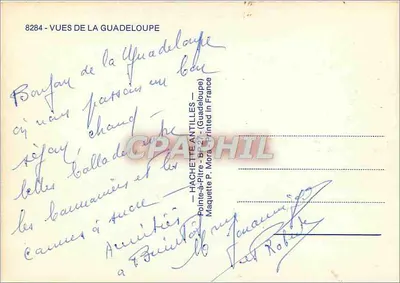Guadeloupe — Vistas da Guadeloupe — Hachette Antilles — Verso