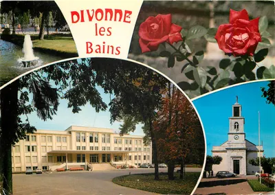 Divonne-les-Bains — vista panorâmica — Edições J. Cellard, n° 1766