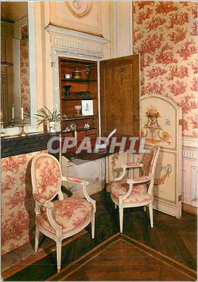 Castelo de NOHANT (Indre) — Boudoir - O secretaire-placard — Impressor Combier