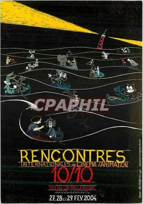 Encontros Internacionais de Cinema de Animação — 10/10 — Ploué-Valandré, Côtes d'Armor — Cartaz promocional