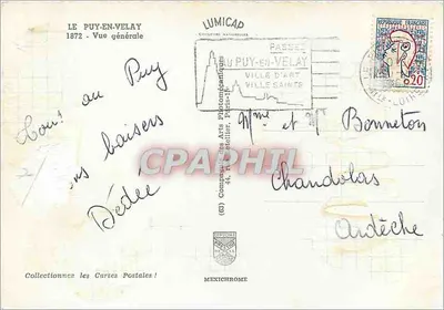 Le Puy-en-Velay — Ogólny widok — Iris — Rewers