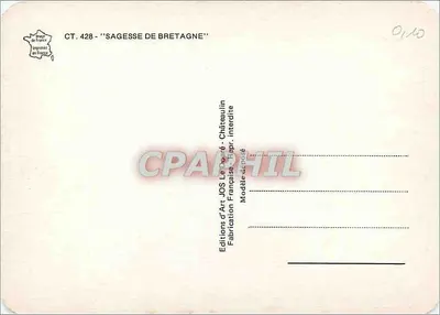 Ruzigel diouz an noz — Rougeurs à la tombée de la nuit, Pluie et vent pour le lendemain — Éditions d'Art JOS, Châteaulin — Rewers