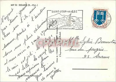 Bidart — Lembrete de Bidart — Edição da Europa — Verso