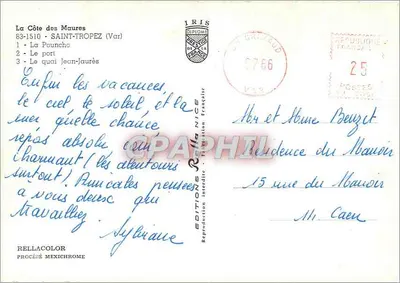 St-Tropez — widok portu i nabrzeży — Wydawnictwo Rellacolor — Rewers