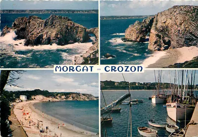 Morgat = Crozon — Rochas da Ponta de Dinan, Praia e Porto — Éditions Le Dory