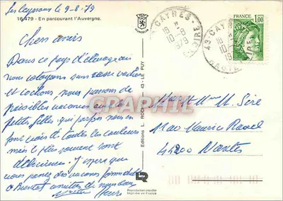 Rebanho de ovelhas — Criatório — Edições L. Rochefort, n° 16479 — Verso