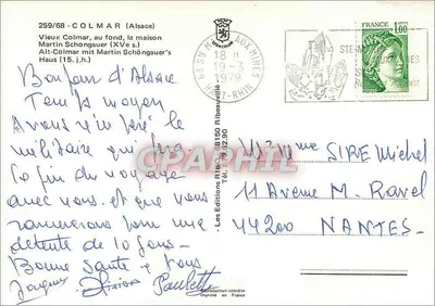 Stare Colmar — Widok ulicy — Wydawnictwo RIB — Rewers