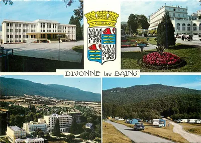 Divonne-les-Bains — vista panorâmica e estabelecimentos — Éditions L. Cellard