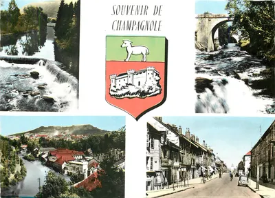 Champagnole — Lembrança de Champagnole — Editor E. Protet, Dole