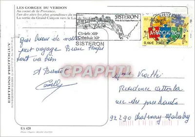 As Gorges do Verdon — Entre os locais mais grandiosos do mundo — Éditions Photoguay — Verso