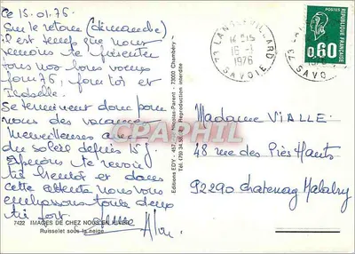 Riacho sob a neve — Editor Edy — n° 7422 — Verso