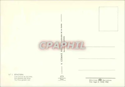Benicassim — Ogólny widok Villas — Éditions DIBO, Barcelona — Rewers