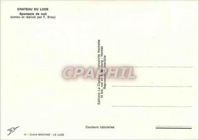 Zamek Lude — Spektakl nocny — Wydawnictwo La Cigogne — Rewers
