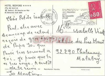 Hotel Bedford — Beaulieu-sur-Mer — Foto R. Iudic & Bienton — Reverso