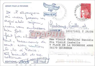 Piqueteamento no Aveyron — Edição de luxo — Edições Bos — Verso
