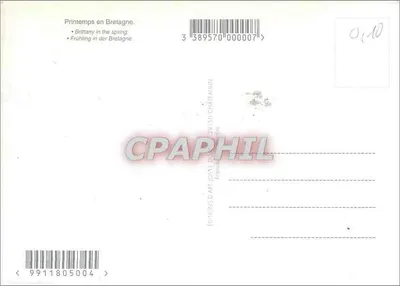 Retagne — Primavera in Bretagna — Edizioni d'Arte Josse, n° 9911805004 — Verso