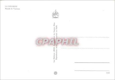 La Camargue — Manada Taurów — Wydawnictwo « Mails » — Rewers