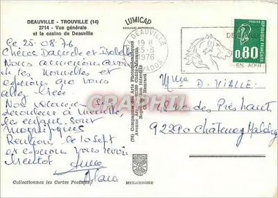 Deauville — Vista geral e o cassino — IRIS — Verso