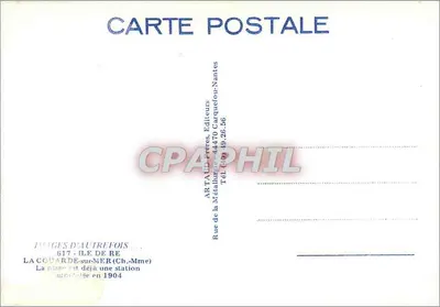 Ilha de Ré - LA COUARDE - A Praia — Artal Frères, Nantes — Verso