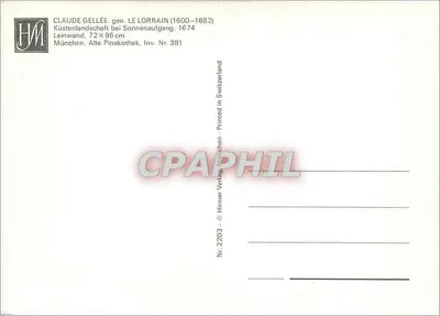 Vista de porto ao amanhecer — Claude Gellée (Le Lorrain) — Hirmer Verlag — Verso