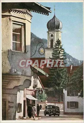 Oberammergau — Dorfstraße — editor: Geb. Schubert, Bahn- und Kunststruck