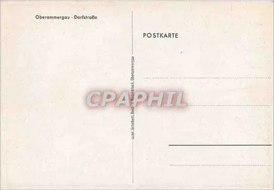 Oberammergau — Dorfstraße — editor: Geb. Schubert, Bahn- und Kunststruck — Verso