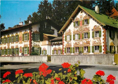 Oberammergau — Hotel da Paixão — Editor Huber, n° 8673