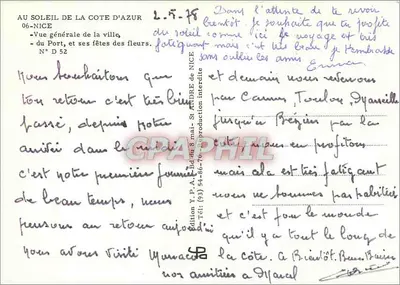 Nice — stolica Côte d'Azur — Y.P. Ed. Nr D 52 — Rewers