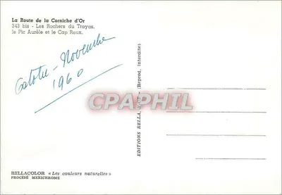 Cap Roux i Pic Aurèle — Les Rochers du Trayas — Wydawnictwo Rella — Rewers