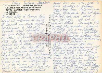 Cannes — vista da Croisette — editor Yvon — Verso
