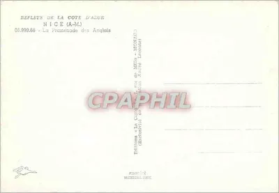 Nice — Promenade des Anglais — Wydawnictwo «La Cigogne» — Rewers