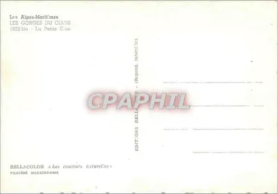 Las Gorges du Cians — La Petite Ciane — Ediciones Rellacolor — Reverso