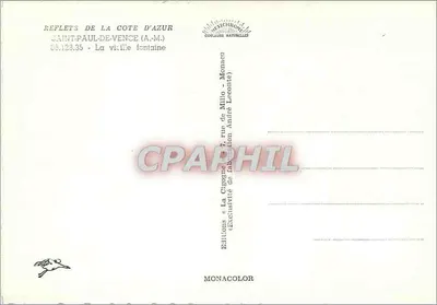 Saint-Paul-de-Vence — Die alte Fontäne — Éditions Iris — Rückseite
