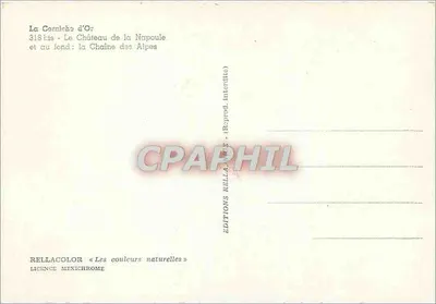 La Corniche d'Or — Zamek La Napoule — Wydawnictwo Rella — Rewers