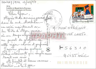 Les Marchés de Provence — Les Éditions Aries — n° 3016 — Rewers