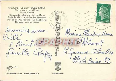 Estação de esportes de inverno Le Mont-Dore Sancy — edição Mexichrome — Verso